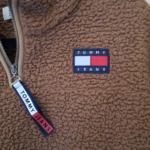 Tommy Hilfiger Brown Sherpa Sweater - Picture 2 of 3